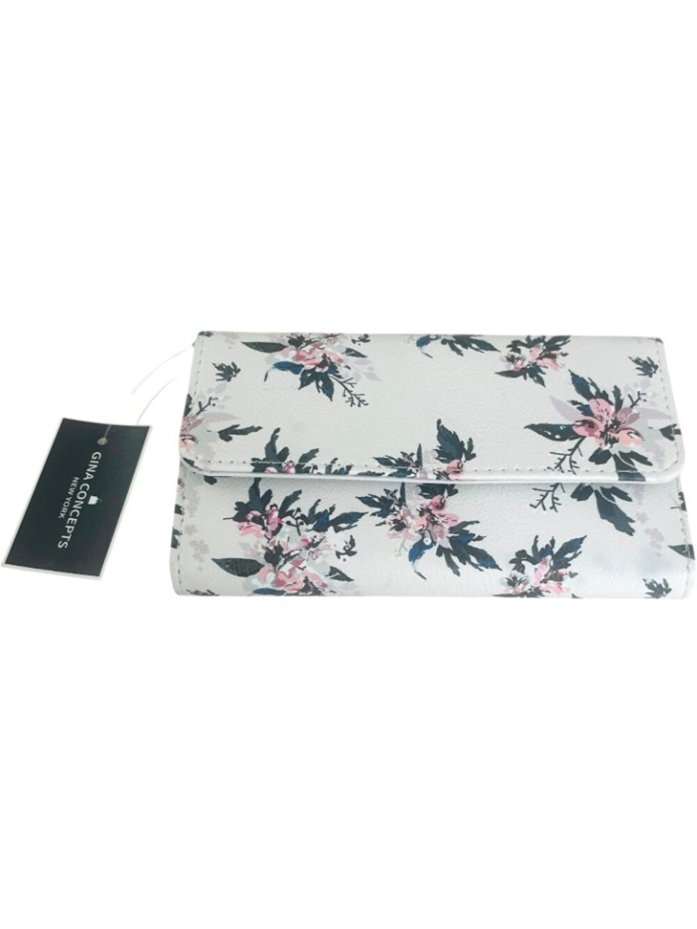 GINA CONCEPTS New York - Women's White with Floral Design Wallet - NEW with tags - Picture 4 of 5